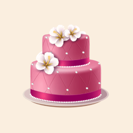 Classic Elegance Tiered Birthday Cake - Timeless Celebration